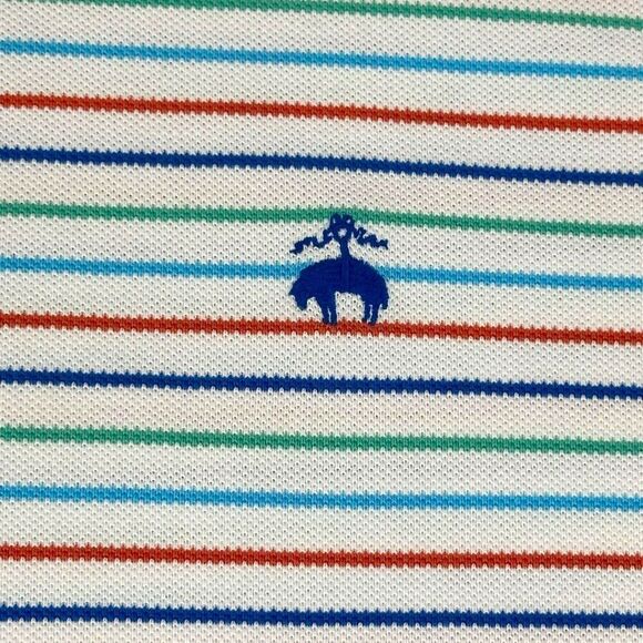 Brooks Brothers Polo Shirt Mens Size Extra Large XL Striped Slim‎ Fit - Picture 6 of 8